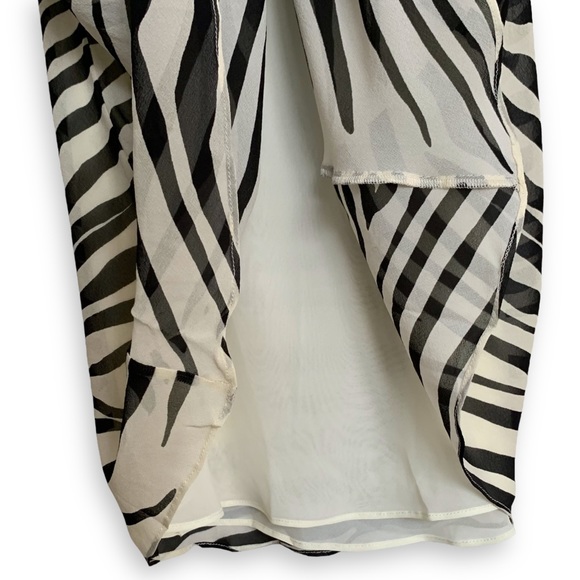 Ronny Kobo Scarlett Silk Slip Maxi Dress Zebra Print SOLD - Picture 7 of 13
